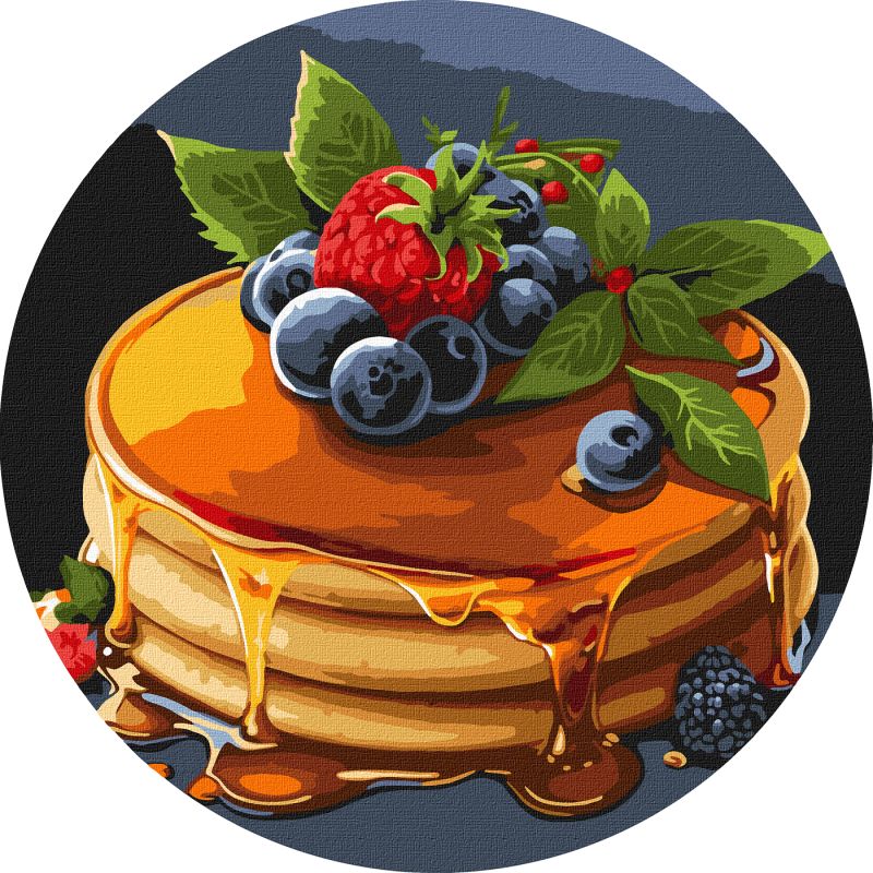 Painting by numbers - Appetizing pancakes ©art_selena_ua