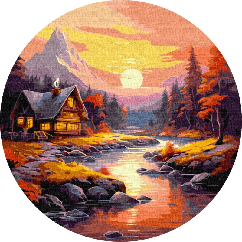 Картина за номерами - Гірська панорама ©art_selena_ua