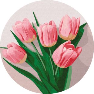 Картина за номерами - Ніжні тюльпани ©art_selena_ua