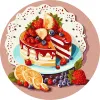 Картина за номерами - Фруктовий десерт ©art_selena_ua
