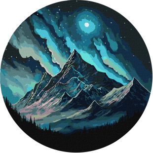 Картина за номерами - Нічне сяйво ©art_selena_ua