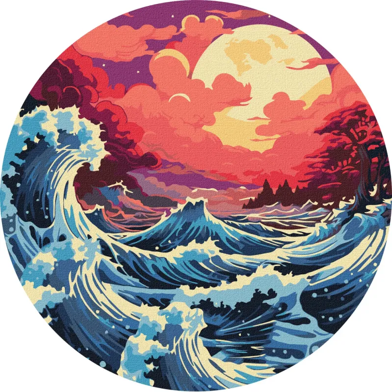 Картина за номерами - Морський захід сонця ©art_selena_ua