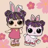 Картина за номерами - L.O.L. Surprise! Spring Bling Doll & Pet