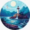 Painting by numbers - A bright lighthouse ©art_selena_ua