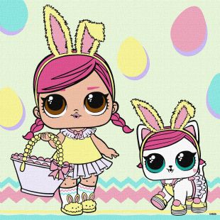 Painting by numbers - L.O.L. Surprise! Spring Bling HOPS and KITTEA