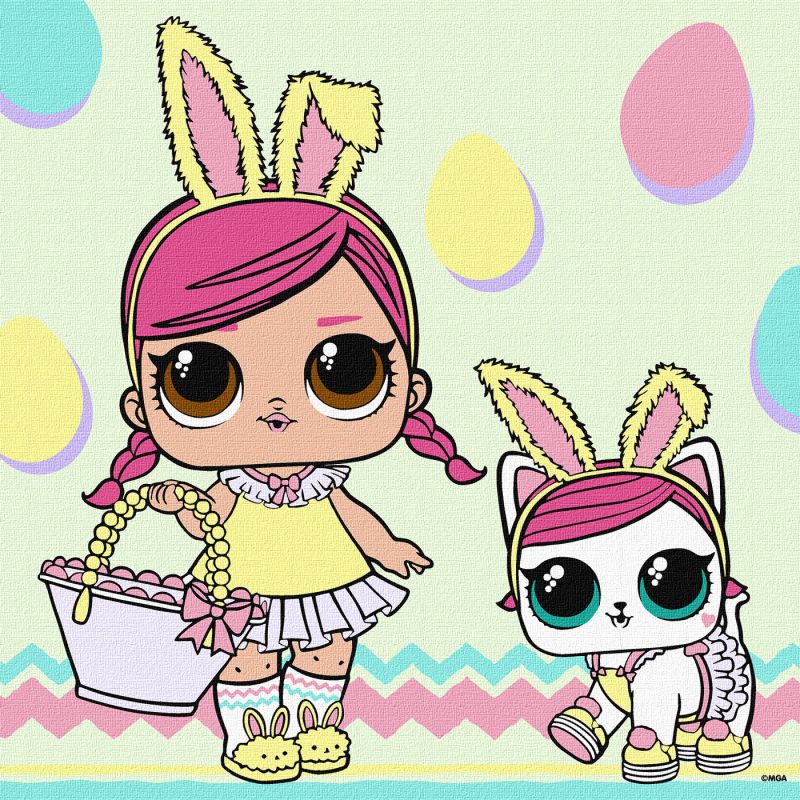 Картина за номерами - L.O.L. Surprise! Spring Bling HOPS and KITTEA