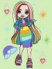 Картина за номерами - Rainbow High Amaya Raine