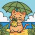 Painting by numbers - Kitty and pineapple ©art_selena_ua