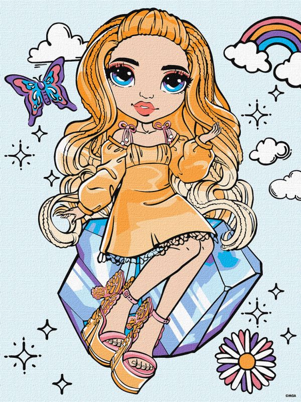 Картина по номерам - Rainbow High Poppy Rowan
