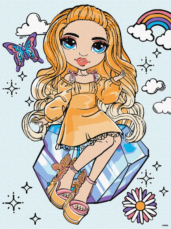 Картина за номерами - Rainbow High Poppy Rowan