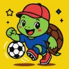 Painting by numbers - A turtle plays football ©art_selena_ua