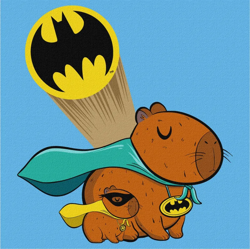 Картина за номерами - Капібара - Бетмен ©Warner Bros.
