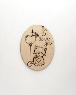 Фігурка з фанери - LOVE #13