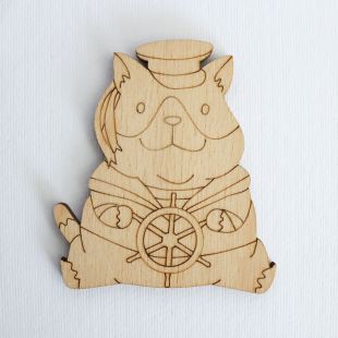 Фигурка из фанеры - Кот моряк