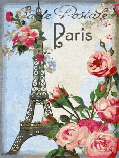 Painting by numbers - Greetings from Paris 