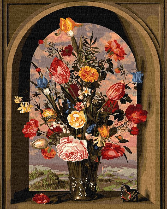 Painting by numbers - Flower composition ©Ambrosius Bosschaert de Oude
