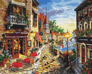 Картина за номерами - Затишна вуличка