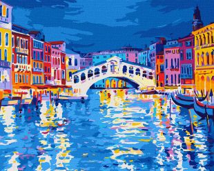 Painting by numbers - Evening Venice