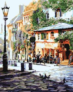 Painting by numbers - Cozy café 