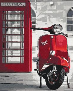 Painting by numbers - Legendary Vespa 