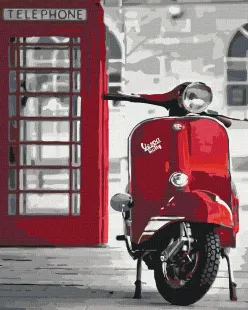 Картина за номерами - Легендарна Vespa