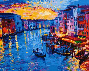 Painting by numbers - A magical sunset