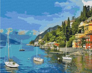 Painting by numbers - Coastal holiday 