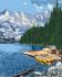 Painting by numbers - A mountain lake 