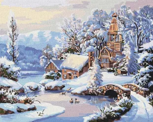 Картина за номерами - Зимовий ранок