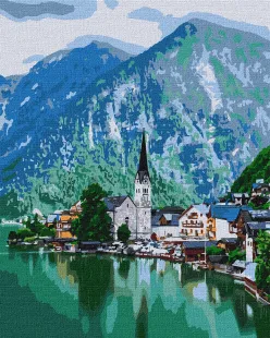 Картина за номерами - Затишне містечко