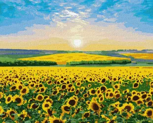Картина за номерами - Соняшниковий рай