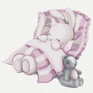 Painting by numbers - Good night bunny! ©tanya_bonya