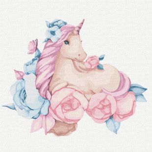 Painting by numbers - The fairy unicorn ©tanya_bonya