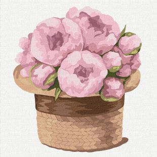 Painting by numbers - A magic bouquet of peonies ©tanya_bonya