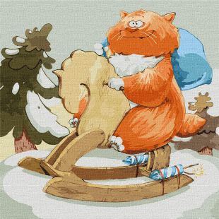 Painting by numbers - The winter fun