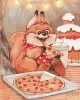 Картина за номерами - Смаколики для білочки