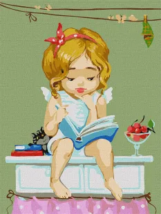 Картина по номерам - Любимая книга ©Katya Dudnik
