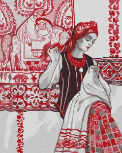 Картина по номерам - Талантливая мастерица ©Katya Poltavska