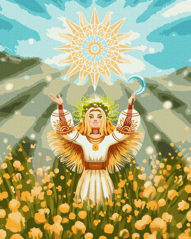 Картина за номерами - Сонячна дівчина ©yuji.rivera