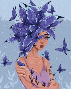 Картина за номерами - Думки-метелики ©lien_illustration