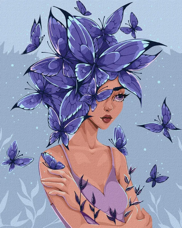 Картина за номерами - Думки-метелики ©lien_illustration