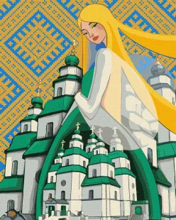 Картина за номерами - Берегиня Свято-Троїцького Собору ©mosyakart