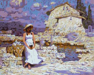 Painting by numbers - Souvenir seller ©tolstukhin artem