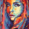 Картина за номерами - Яскравий силует 2