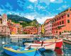 Painting by numbers - A town in Italy