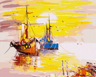 Painting by numbers - A journey at dawn 