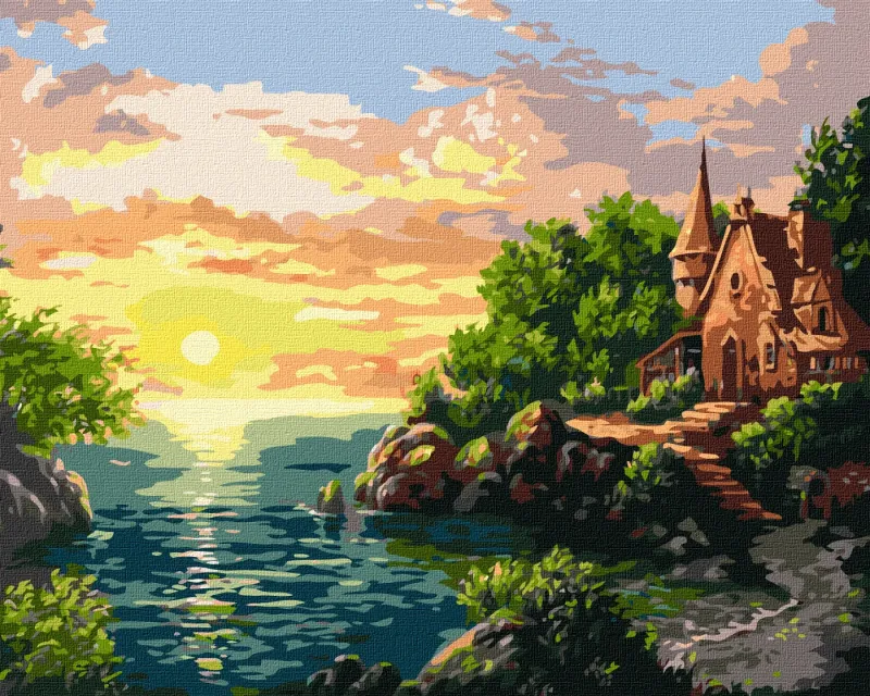 Картина за номерами - Захід сонця ©Сергій Лобач
