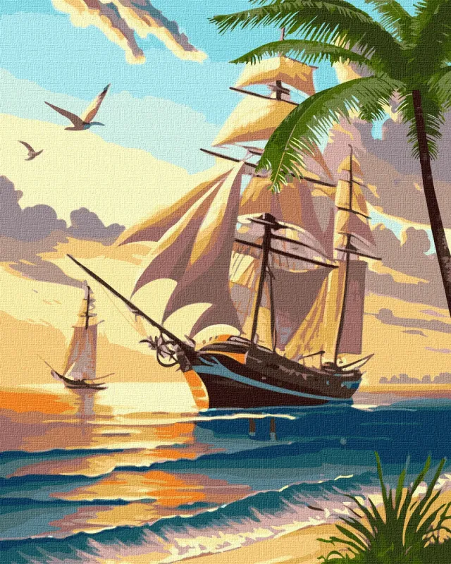 Картина по номерам - Морской круиз ©art_selena_ua