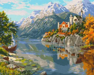 Картина за номерами - Замок в горах