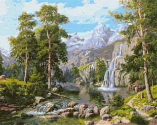 Картина за номерами - Водоспад